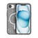 iPhone 16e Terminator Style Glitter Powder MagSafe Magnetic Phone Case - Black