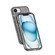 iPhone 16e Terminator Style Glitter Powder MagSafe Magnetic Phone Case - Black