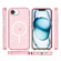 iPhone 16e Terminator Style Glitter Powder MagSafe Magnetic Phone Case - Pink