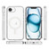 iPhone 16e Terminator Style Glitter Powder MagSafe Magnetic Phone Case - White