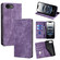 iPhone 16e RFID Anti-theft Brush Magnetic Leather Phone Case - Purple