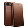 iPhone 16e Suteni Calf Texture Horizontal Flip Leather Phone Case - Brown
