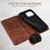 iPhone 16e Suteni Calf Texture Horizontal Flip Leather Phone Case - Brown