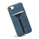 iPhone 16e Denior D07 DV Elastic Card Slot PU Back Cover Phone Case - Blue