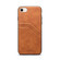 iPhone 16e Denior D09 PU Dual Card Slot Back Cover Phone Case - Brown