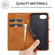 iPhone 16e LC.IMEEKE Strong Magnetism Microfiber Leather Phone Case - Brown