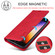 iPhone 16e LC.IMEEKE Strong Magnetism Microfiber Leather Phone Case - Red