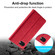 iPhone 16e LC.IMEEKE Strong Magnetism Microfiber Leather Phone Case - Red
