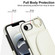 iPhone 16e YM007 Ring Holder Card Bag Skin Feel Phone Case - White
