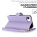 iPhone 16e Multi-Card Wallet RFID Leather Phone Case - Light Purple