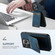 iPhone 16e Suteni H02 Litchi Leather Card Wallet Stand Back Phone Case - Blue