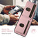 iPhone 16e Suteni H02 Litchi Leather Card Wallet Stand Back Phone Case - Pink