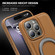 iPhone 16e Silver Shield MagSafe Holder Shockproof Phone Case - Deep Blue