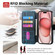 iPhone 16e CaseNeo MagSafe RFID Anti-theft Retro Leather Phone Case - Black