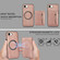 iPhone 16e Zipper Wallet Split MagSafe Leather Back Phone Case - Rose Gold
