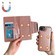 iPhone 16e Multifunctional 7-Cards Wallet Leather Phone Case - Rose Gold