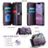 iPhone 16e CaseMe C36 Card Slots Zipper Wallet RFID Anti-theft Leather Phone Case - Purple