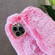 iPhone 16 3D Cute Long-eared Rabbit Plush Full Coverage Phone Case - Gray