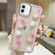 iPhone 16 3D Flower Glitter Epoxy TPU Phone Case - Pink Strawberry