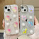 iPhone 16 3D Flower Glitter Epoxy TPU Phone Case - Pink Strawberry