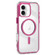 iPhone 16 Acrylic Hybrid TPU Airbag Shockproof MagSafe Phone Case - Rose Red