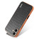 iPhone 16 AZNS Electroplated Frame Crocodile Texture Full Coverage Phone Case - Black