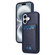 iPhone 16 BETOPNICE Vertical Flip Detachable MagSafe Wallet Phone Case - Blue