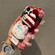 iPhone 16 Cartoon Dog Plush Phone Case - Red