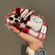 iPhone 16 Cartoon Dog Plush Phone Case - Red