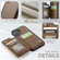 iPhone 16 CaseMe C22 Card Slots Holder RFID Anti-theft Phone Case - Brown