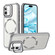 iPhone 16 CD-grain Magsafe Acrylic Hybrid TPU Phone Case - White