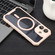 iPhone 16 Colorful Two-Color Lens Film MagSafe Magnetic Horn Acrylic+TPU Case - Pink