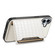 iPhone 16 Crocodile Texture Card Bag Design Full Coverage Phone Case - White