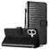 iPhone 16 Crocodile Texture Horizontal Flip Leather Phone Case - Black