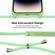iPhone 16 Crossbody Lanyard Liquid Silicone Case - Matcha Green