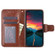 iPhone 16 Crystal Texture Leather Phone Case - Brown