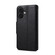 iPhone 16 Denior Cowhide Texture Wallet Style Leather Phone Case - Black