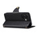 iPhone 16 Denior Cowhide Texture Wallet Style Leather Phone Case - Black