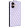 iPhone 16 Diamond Lattice Vertical Flip Leather Phone Case - Purple
