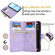 iPhone 16 Dream 9-Card Zipper Wallet RFID Leather Phone Case with Lanyard - Purple
