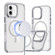 iPhone 16 Dual-Color Clear Acrylic Hybrid TPU MagSafe Phone Case - Grey