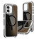 iPhone 16 Dual-Color Gradient Discolor MagSafe Phone Case - Black
