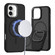 iPhone 16 Dual-Color Skin Feel MagSafe Phone Case - Black