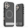iPhone 16 Dual-Color Skin Feel Magsafe Phone Case with Holder - Grey