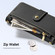 iPhone 16 DUX DUCIS Lawa Series 2 in 1 Wallet Zipper Detachable MagSafe Phone Case with Lanyard - Black