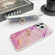 iPhone 16 Electroplated Marble Texture Ring Holder Phone Case - Purple Pink S14