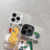 iPhone 16 Electroplated Silver Series PC Protective Phone Case - Peaceful Warrior B