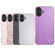 iPhone 16 Electroplating Frame Glitter Shockproof Phone Case - Silver