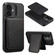 iPhone 16 ESEBLE E3 Plain Texture Card Slots MagSafe RFID Leather Case - Black