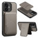 iPhone 16 ESEBLE E3 Plain Texture Card Slots MagSafe RFID Leather Case - Grey